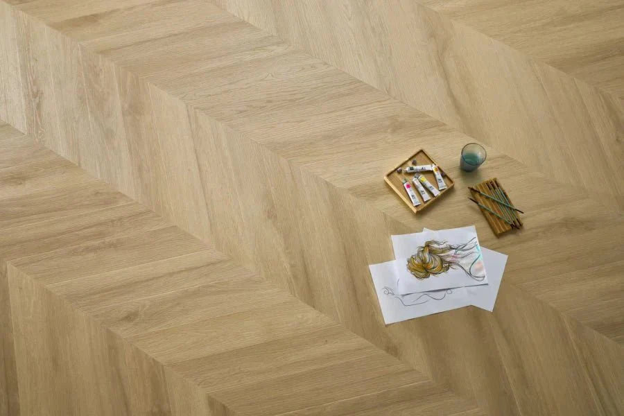 SPC Vinilinės Grindys Amaron Chevron – Princeton Oak - 