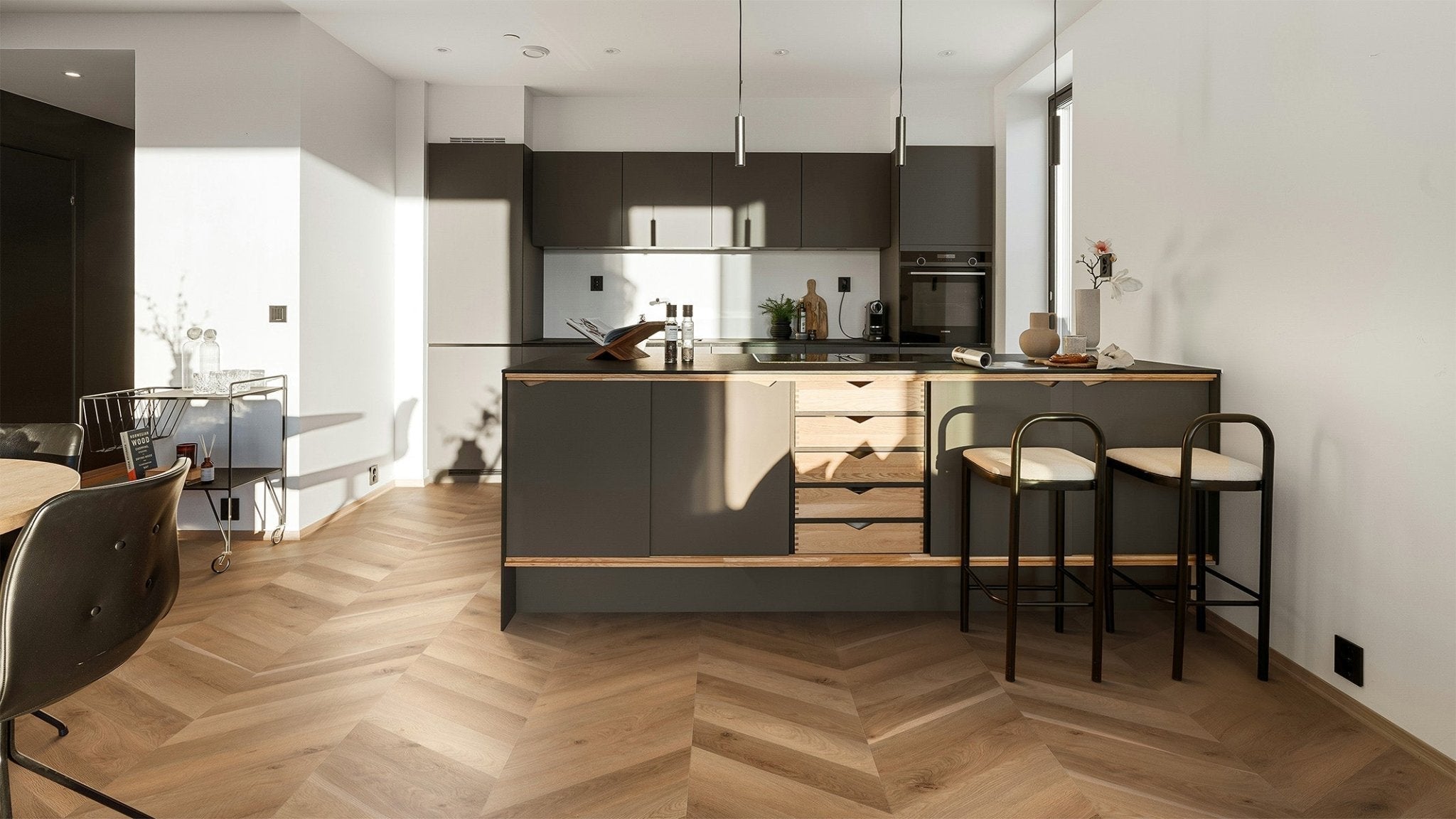 Vinilinės grindys Solen Chevron GD Hillside Oak - Kiliminesplyteles.lt