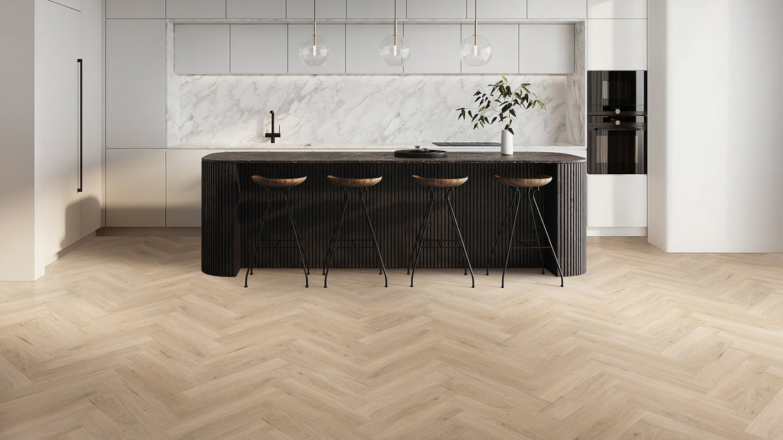 Vinilinės grindys Solen Herringbone GD Upland Oak - Kiliminesplyteles.lt